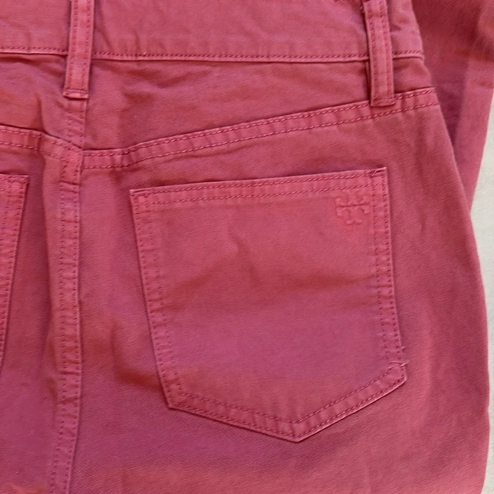 Tory Burch jeans  pants  cropped/ankle  midrise  slight flare leg DUSTY Rose EUC